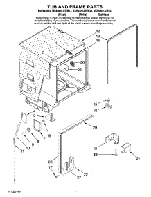 07 - Tub And Frame Parts parts for Maytag Dishwasher MDB4651AWS41 from AppliancePartsPros.com