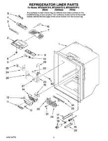 03 - Refrigerator Liner Parts parts for Maytag Refrigerator MFD2562KEW10 from AppliancePartsPros.com