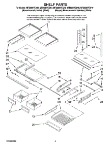 03 - Shelf Parts parts for Maytag Refrigerator MFI2569VEM10 from AppliancePartsPros.com