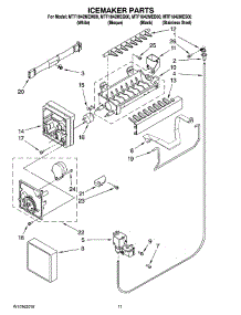 06 - Icemaker Parts, Optional Parts parts for Maytag Refrigerator MTF1842MEB00 from AppliancePartsPros.com