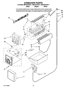 08 - Icemaker Parts, Optional Parts parts for Maytag Refrigerator MBF2255KEB11 from AppliancePartsPros.com