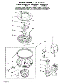 08 - Pump And Motor Parts parts for Maytag Dishwasher MDBH985AWS10 from AppliancePartsPros.com