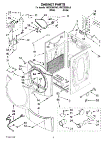 02 - Cabinet Parts parts for Maytag Dryer YMEDE900VW0 from AppliancePartsPros.com