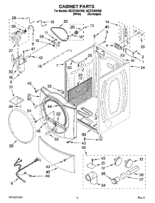 02 - Cabinet Parts parts for Maytag Dryer NED7500VW0 from AppliancePartsPros.com