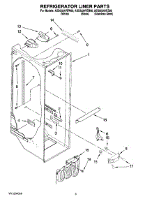 02 - Refrigerator Liner Parts parts for Maytag Refrigerator ASD2524VES00 from AppliancePartsPros.com