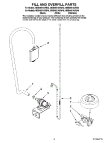 06 - Fill And Overfill Parts parts for Maytag Dishwasher MDB4651AWW42 from AppliancePartsPros.com
