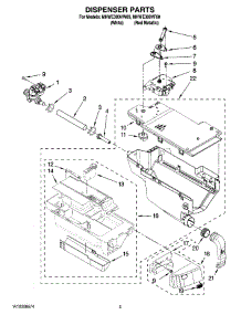 04 - Dispenser Parts parts for Maytag Washer MHWE300VF00 from AppliancePartsPros.com