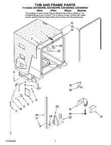 07 - Tub And Frame Parts parts for Maytag Dishwasher ADB1500AWB0 from AppliancePartsPros.com