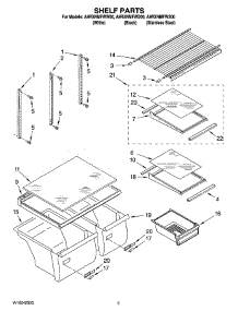 03 - Shelf Parts parts for Maytag Refrigerator A9RXNMFWS00 from AppliancePartsPros.com