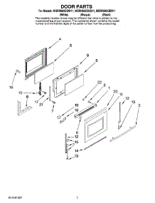05 - Door Parts parts for Maytag Range MGRH865QDQ11 from AppliancePartsPros.com