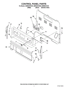 02 - Control Panel Parts parts for Maytag Range AER5822VCB0 from AppliancePartsPros.com