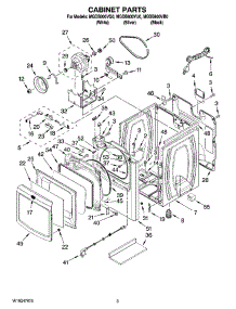 02 - Cabinet Parts parts for Maytag Dryer MGDB800VB0 from AppliancePartsPros.com