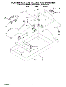 02 - Burner Box, Gas Valves, And Switches, Optional Parts (Not Included) parts for Maytag Cooktop MGC4436BDC11 from AppliancePartsPros.com