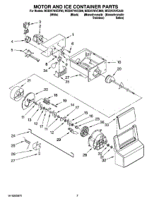 05 - Motor And Ice Container Parts parts for Maytag Refrigerator MSD2576VEB00 from AppliancePartsPros.com