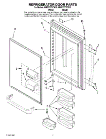05 - Refrigerator Door Parts parts for Maytag Refrigerator ABB2227VEB10 from AppliancePartsPros.com