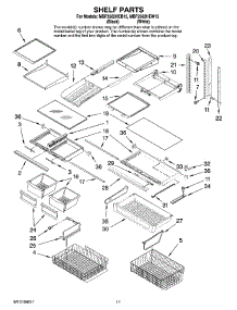 07 - Shelf Parts parts for Maytag Refrigerator MBF2562HEW13 from AppliancePartsPros.com