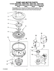 08 - Pump And Motor Parts parts for Maytag Dishwasher MDB6701AWS0 from AppliancePartsPros.com