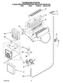 10 - Icemaker Parts parts for Maytag Refrigerator MSD2242VEB00 from AppliancePartsPros.com