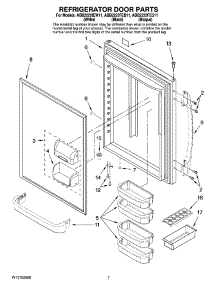 05 - Refrigerator Door Parts parts for Amana Refrigerator ABB2222FEB11 from AppliancePartsPros.com