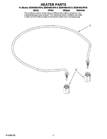 05 - Heater Parts parts for Maytag Dishwasher MDBH980AWW10 from AppliancePartsPros.com