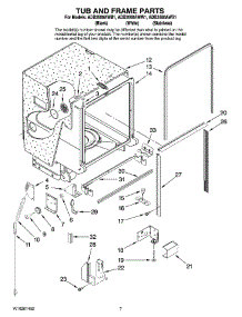 07 - Tub And Frame Parts parts for Maytag Dishwasher ADB3500AWB1 from AppliancePartsPros.com