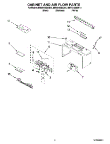 02 - Cabinet And Air Flow Parts parts for Maytag Microwave MMV5165BAB15 from AppliancePartsPros.com
