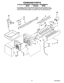 08 - Icemaker Parts, Optional Parts (Not Included) parts for Maytag Refrigerator MFD2562KES10 from AppliancePartsPros.com
