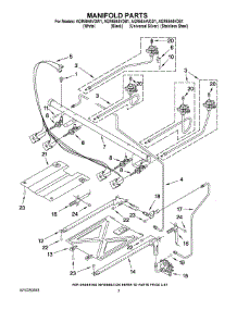 03 - Manifold Parts parts for Maytag Range AGR5844VDS1 from AppliancePartsPros.com
