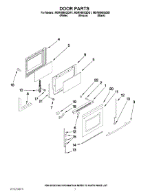 05 - Door Parts parts for Maytag Range MGRH865QDB1 from AppliancePartsPros.com