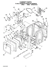 02 - Cabinet Parts parts for Maytag Dryer MEDB800VQ0 from AppliancePartsPros.com