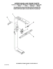 10 - Upper Wash And Rinse Parts parts for Maytag Dishwasher MDB7851AWS0 from AppliancePartsPros.com