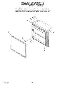 03 - Freezer Door Parts parts for Maytag Refrigerator MBL2256KES12 from AppliancePartsPros.com