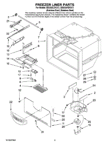 03 - Freezer Liner Parts parts for Maytag Refrigerator GB2026REKS13 from AppliancePartsPros.com