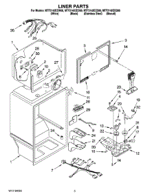 03 - Liner Parts parts for Maytag Refrigerator MTF2142EES00 from AppliancePartsPros.com