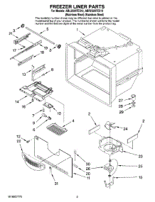 02 - Freezer Liner Parts parts for Maytag Refrigerator ABR2522FES12 from AppliancePartsPros.com