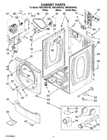02 - Cabinet Parts parts for Maytag Dryer YMEDZ600TK2 from AppliancePartsPros.com