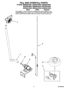 06 - Fill And Overfill Parts parts for Maytag Dishwasher MDBH985AWS45 from AppliancePartsPros.com