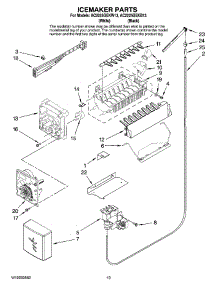 12 - Icemaker Parts parts for Maytag Refrigerator AC2225GEKB13 from AppliancePartsPros.com