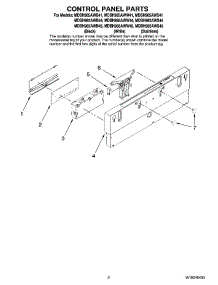 02 - Control Panel Parts parts for Maytag Dishwasher MDBH985AWB45 from AppliancePartsPros.com