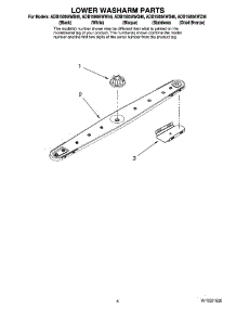 04 - Lower Washarm Parts parts for Maytag Dishwasher ADB1500AWS46 from AppliancePartsPros.com