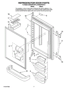 04 - Refrigerator Door Parts parts for Maytag Refrigerator AB2225PEKB12 from AppliancePartsPros.com