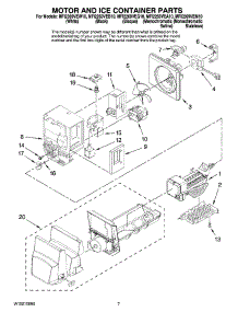 04 - Motor And Ice Container Parts parts for Maytag Refrigerator MFI2269VEQ10 from AppliancePartsPros.com