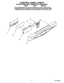 02 - Control Panel Parts parts for Maytag Dishwasher MDB8601AWS10 from AppliancePartsPros.com