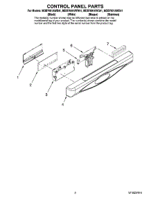 02 - Control Panel Parts parts for Maytag Dishwasher MDB7601AWQ41 from AppliancePartsPros.com