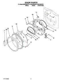 05 - Door Parts, Optional Parts (Not Included) parts for Maytag Dryer MGDZ600TW1 from AppliancePartsPros.com