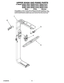 10 - Upper Wash And Rinse Parts, Optional Parts (Not Included) parts for Maytag Dishwasher MDB8851AWB45 from AppliancePartsPros.com