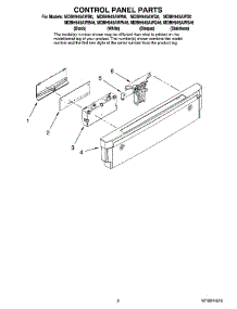 02 - Control Panel Parts parts for Maytag Dishwasher MDBH945AWW46 from AppliancePartsPros.com