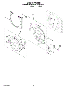04 - Door Parts, Optional Parts (Not Included) parts for Maytag Dryer YMED9700SB0 from AppliancePartsPros.com