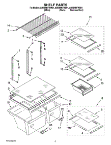03 - Shelf Parts parts for Maytag Refrigerator A9RXNMFWS01 from AppliancePartsPros.com