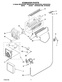 10 - Icemaker Parts parts for Maytag Refrigerator MSD2542VEB01 from AppliancePartsPros.com